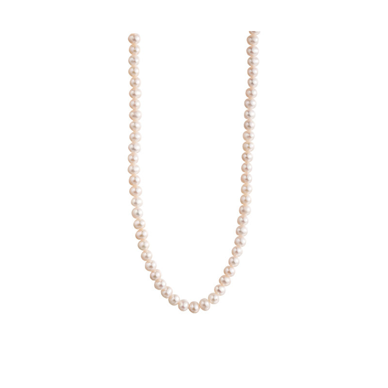 3mm tiny freshwater near round pearls necklace chokers