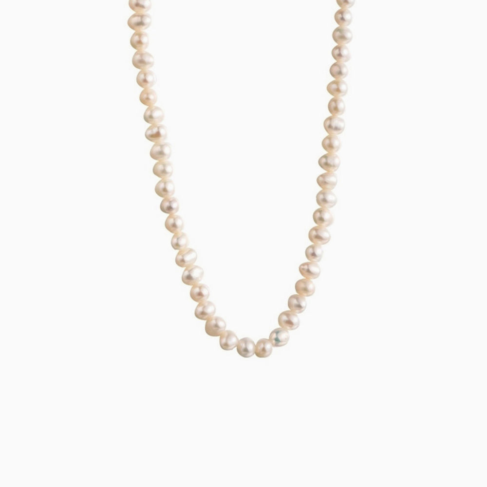 4mm baby pearl choker necklace for women