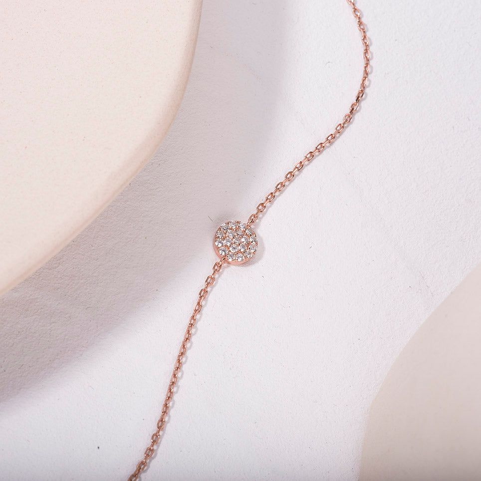 shining cubic zirconia bracelet