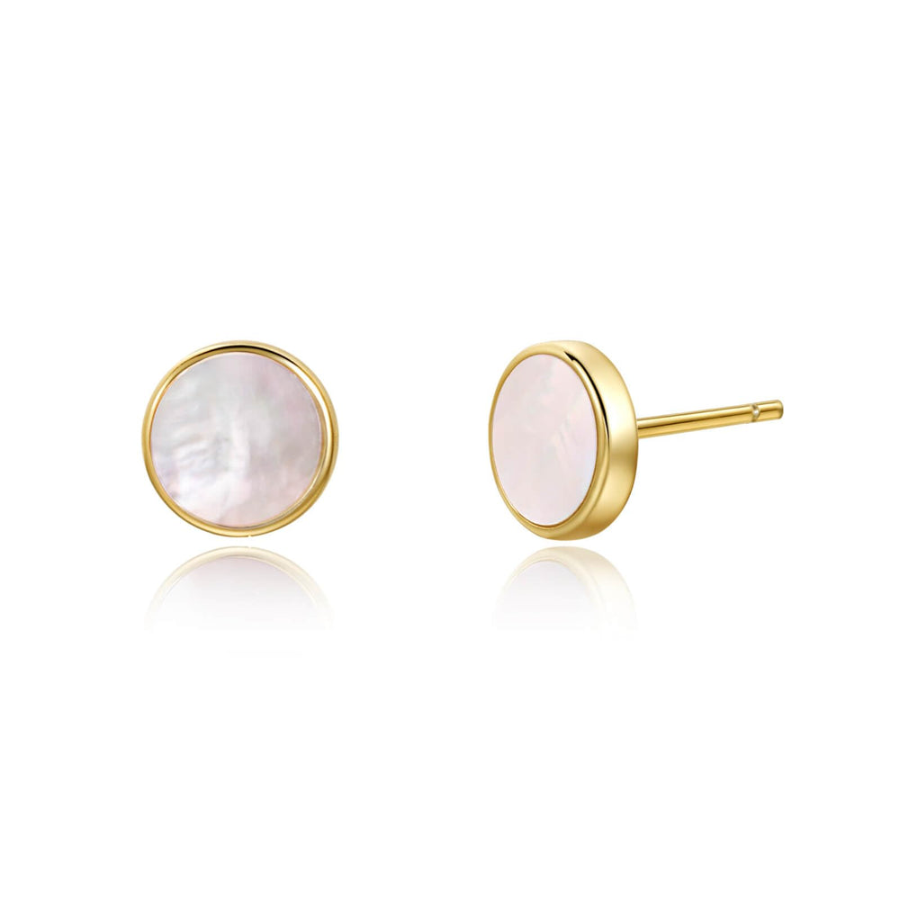 S.Leaf 18K Gold Plated Earrings for Women Shell Earrings