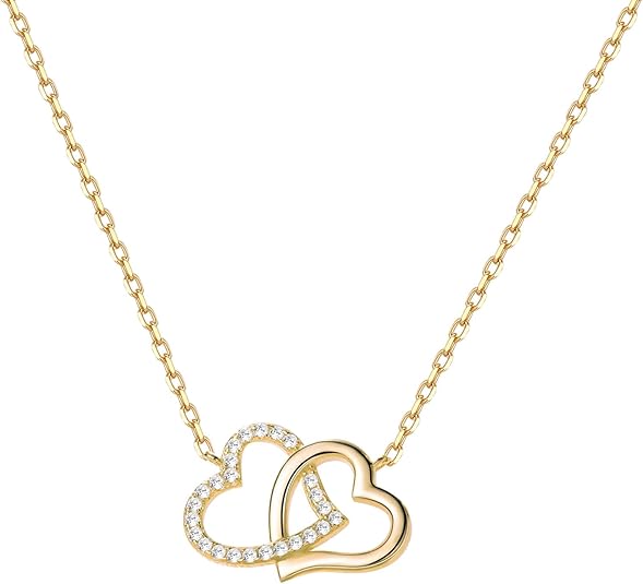 Double Love Heart Necklaces