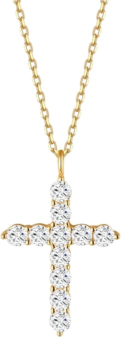 925 Sterling Silver Small Cross Necklace