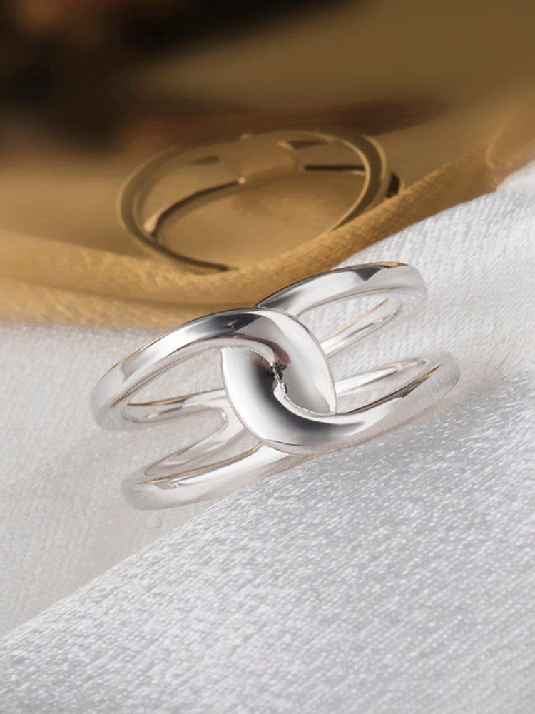 Double C Open Ring Jewellery Gift