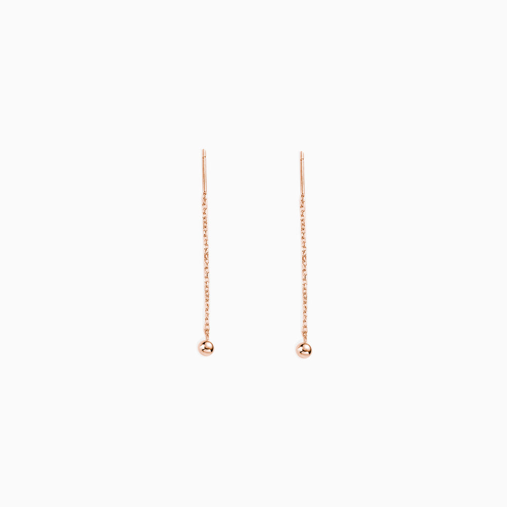 Tiny Ball Threader Earrings