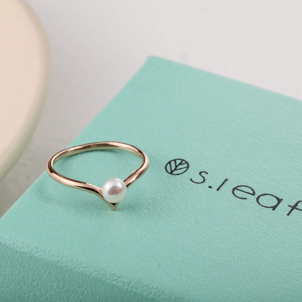 S.Leaf Chevron Ring