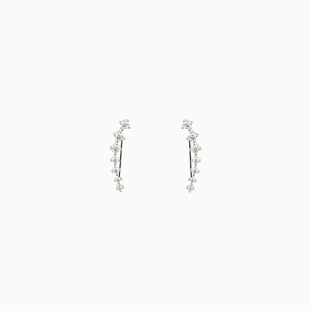 Cubic Zirconia Ear Climber earrings