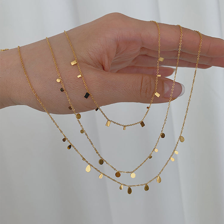 Shiny glitter Clavicle Chain Choker