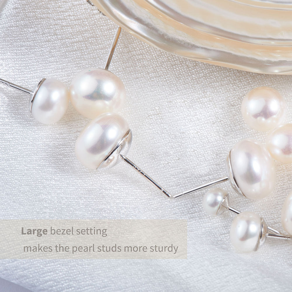 Freshwater Cultured Pearl Stud Earrings