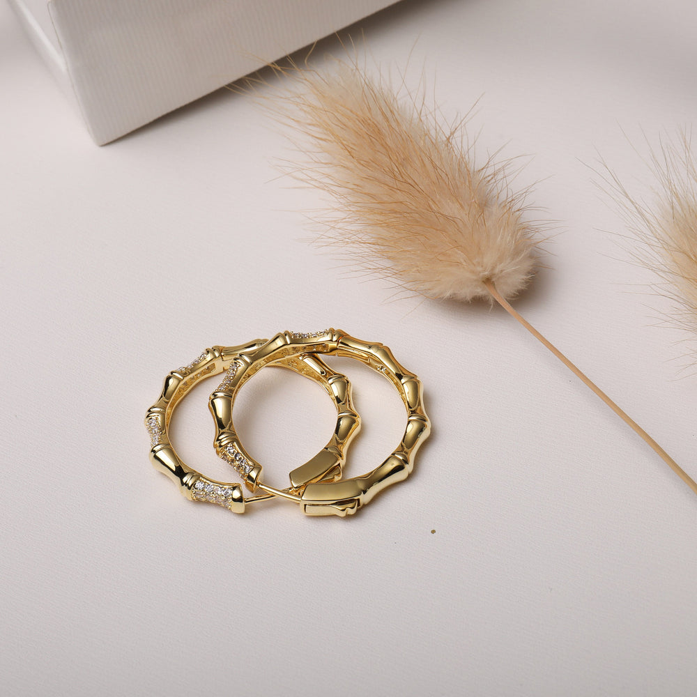 dainty Hoop Earrings gold plated