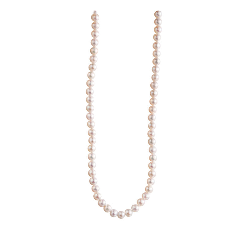 Perfect luster tiny round necklaces birthstone gift