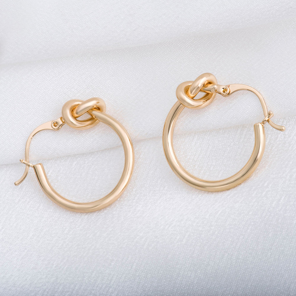 Knot Hoop Earrings