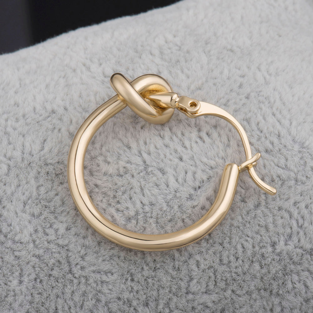 Knot Hoop Earrings